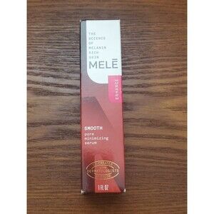 2 New Mele Smooth Pore Minimizing Facial Serum for Melanin Rich Skin 1 fl oz